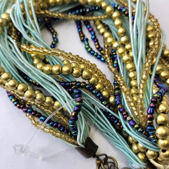 Statement Choker Pendant Necklace Fashion Gemstone Blue Fish Pendant - Picture 10 of 16